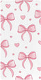 CZXW Pink Bows Hearts Crib Sheets Fitted 52" x 28" Natural Cotton Soft