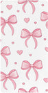 CZXW Pink Bows Hearts Crib Sheets Fitted 52" x 28" Natural Cotton Soft