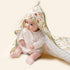 CoolaPeach Towels,2 Pack 31.5x31.5Inch,Hooded Muslin Hooded Baby Baby Bath Towels,Large Towels for Baby