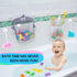 2 x Mesh Bath Toy Organizer + 6 Ultra Strong Hooks, Perfect Bathtub Toy Holder & Shower Caddy for Kids & Toddlers