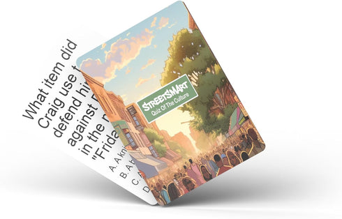 Street Smart: The Ultimate Trivia Game for Black Culture! with 100 Engaging Cards, Dive Deep into The Richness of Black Heritage. Transform Your Party into an Unforgettable Cultural Fiesta!