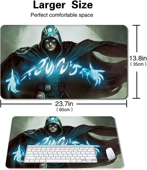 Board Game TCG Playmat Table Mats - 60X35 cm Mousepad Compatible for MTG CCG RPG Trading Card Game