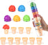 Ice Cream Counting Cones 1-10 Number Matching Toy for Toddlers 10 Cones