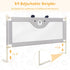 57-in (57 INCH, HONEY JOY Bed Rail for Toddlers, Extra Long, Portable Safety Bed Guardrail w/Double Safety Child Lock