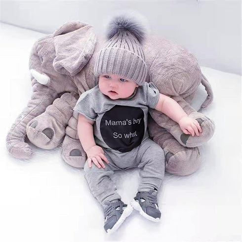 24 Inch Ryttir Fuzzy Large Elephant Stuffed Animal, Soft Stuffed Elephants Plush Toy Newborn Gift, Funny Elephant Gifts