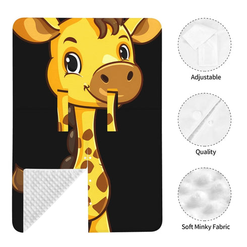 Zhbvncp Giraffe Funny Cute Baby Car Seat Cover & Breastfeeding Nursing Cover - Breathable Stretch Fabric Multi-Use
