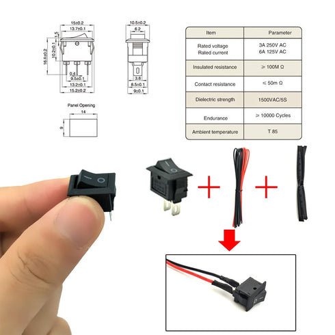 EUDAX 6 Set Small DC Motor Mini Electric Hobby Motors - 1.5V-3V 24000RPM with Battery Holder Case & 12Pcs Wire