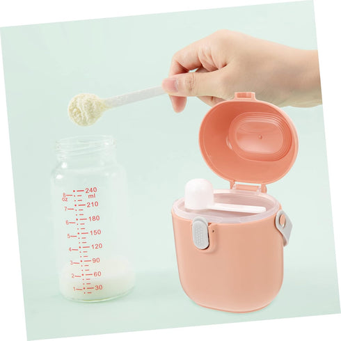 GALPADA Portable Formula Dispenser with Spoon Sealed Milk Powder Holder Double Design for Sanitary Storage Durable