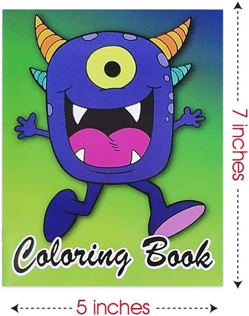 ArtCreativity Mini Coloring Books Bulk - Pack of 20 Small Color Booklets in 5 Designs, Perfect Kids Party Favors