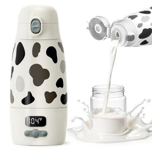 GENTLE BOTTLE Portable Bottle Warmer for Travel,150W Fast Heating and Charging 17.5oz Large Capacity&