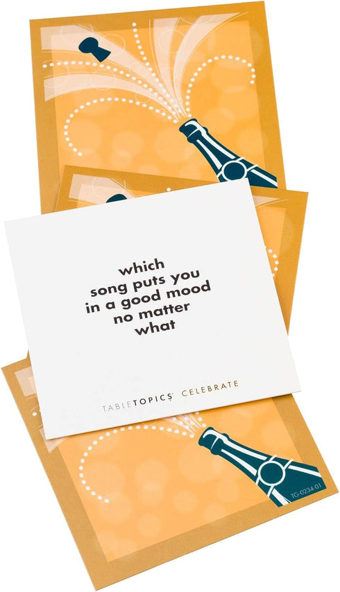 TableTopics Celebrate to Go - 40 Conversation Cards for Parties, Great Gift for Getting to Know You Game