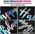 Tatuo Iridescent Happy Birthday Banner Sign, Changeable Garland Bunting Decoration, Silver Party Favor Supplies