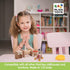 PlanToys Nursery - Wooden Dollhouse Accessories Featuring Baby Figure, Stroller, and Furniture Pieces