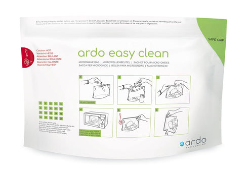 Ardo Easy Clean - Multi-use Microwave Steam Cleaning Bags for Breastfeeding Accessories, 5 Bags