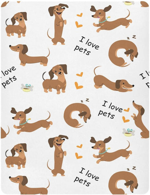 39 27 5In, g344136908p821c876s1913 vvfelixl Crib Sheets for Boys Girl Dachshund Dogs Breathable Mini Crib Mattress