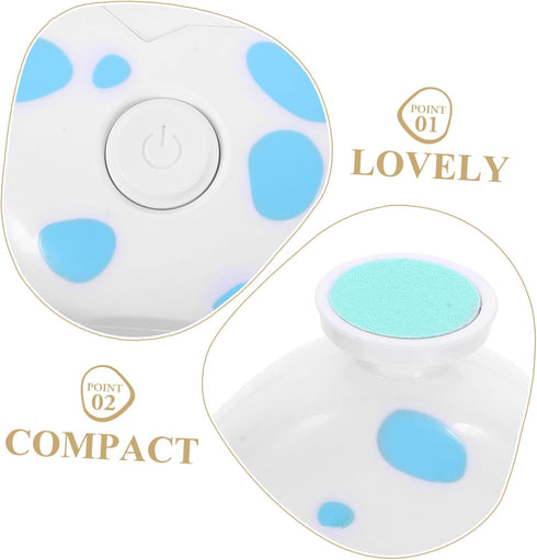 Trimmer VICASKY Baby Electric Nail Cartoon Dinosaur Design Safe Nail File for Infants Grinding Pads