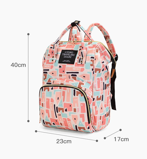 Ybberik Backpack Diaper Bag with Insulated Pockets, Stroller Straps, Large Baby Diaper Bag, Water Resistant Baby Bags