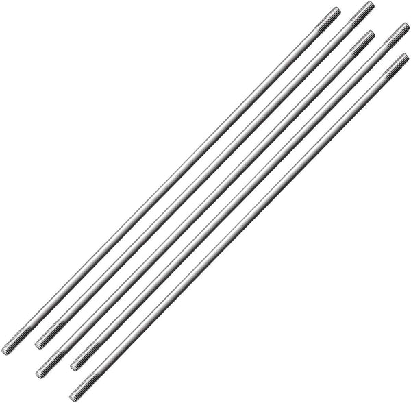 uxcell M3x150mm Pushrod Connector Stainless Steel Linkage for RC Boat, Car, Airplane, Helicopter, 5pcs
