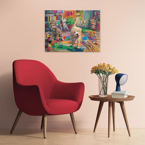 750 Ravensburger Cute Crafters - Large Format Jigsaw Puzzle for All Ages | Unique Pieces | Softclick Technology FSC