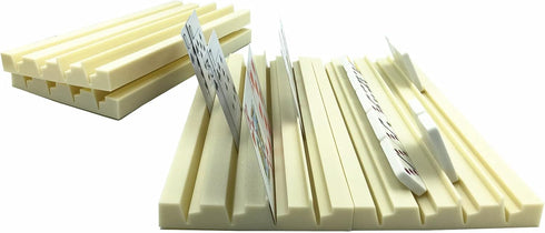 Yuanhe 4 Pack Plastic Domino Holders, Organizer Trays for Classic Board Games