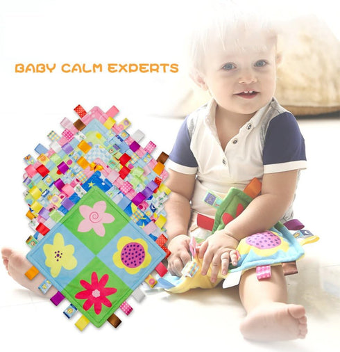 Colorful Baby Security Blanket, Soft Touch Plush Sleep Helper for Kids and Toddlers
