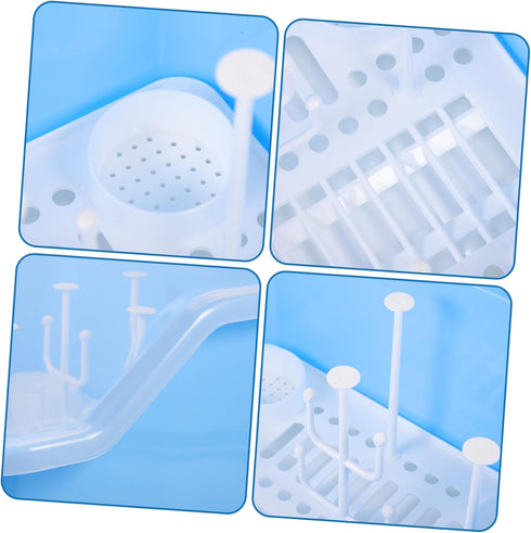 Kisangel Portable Bottle Drying Box with Capacity Practical Tableware Storage Organizer Durable Material for Milk