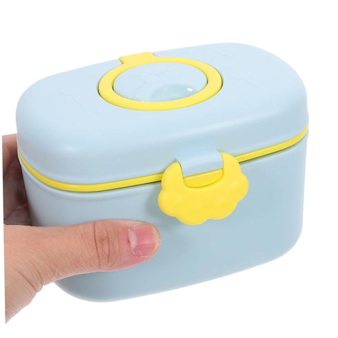 LIOOBO Portable Formula Dispenser with Fork Scoop Travel Friendly Milk Powder Container for Boy Girl Lightweight