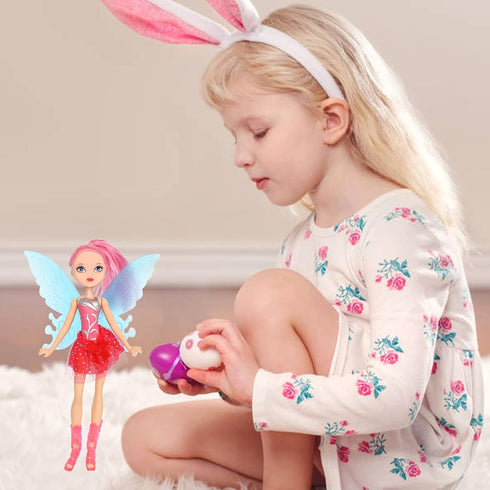 ONEST 5 Sets 8 Inch Fairy Girl Dolls - Includes 5 Handmade Doll Clothes & 5 Pairs of Doll Shoes