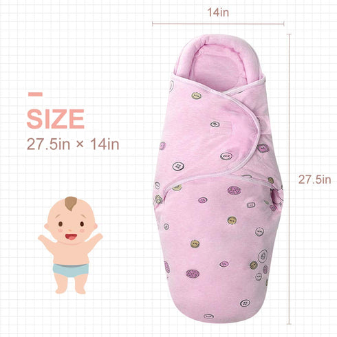 Unisex Baby Swaddle Blankets, Skin Friendly Wearable Swaddle Sleep Sack for Newborn Baby Boys Girls, Combed Cotton