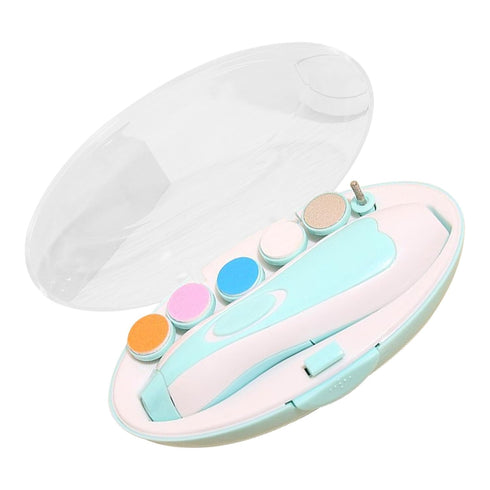 Trimmer, Trimmer Set Baby Electric Nail Infants Nail File LED Baby Nail File Electric Nail Manicure Toes Fingernails