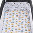 4 Pack 18 36 Inch,Stretchy Bassinet Sheet Cradle Sheet Fitted x Ultra Soft Sun/Forest Deer/Space/Dinosaur