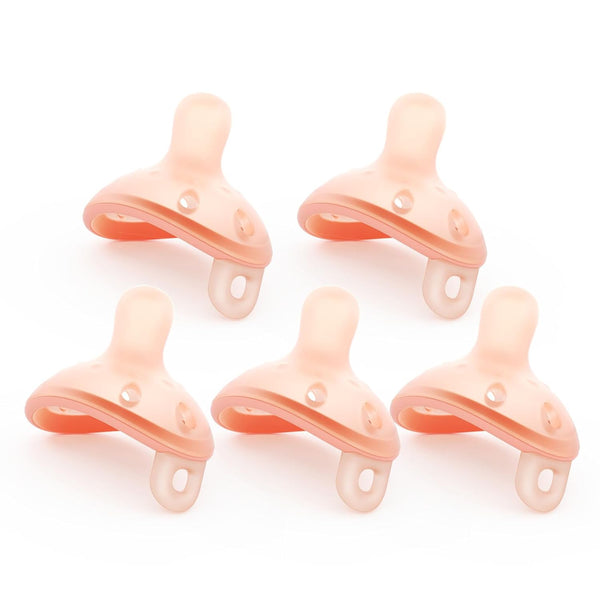 Garkoko Baby Pacifiers 0-6 Month, Breast Like Shape Soft Silicone Newborn Pacifiers