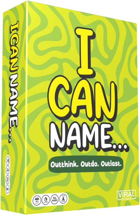 I Can Name... | Fast-Paced Family Party Game of Bidding & Brainpower