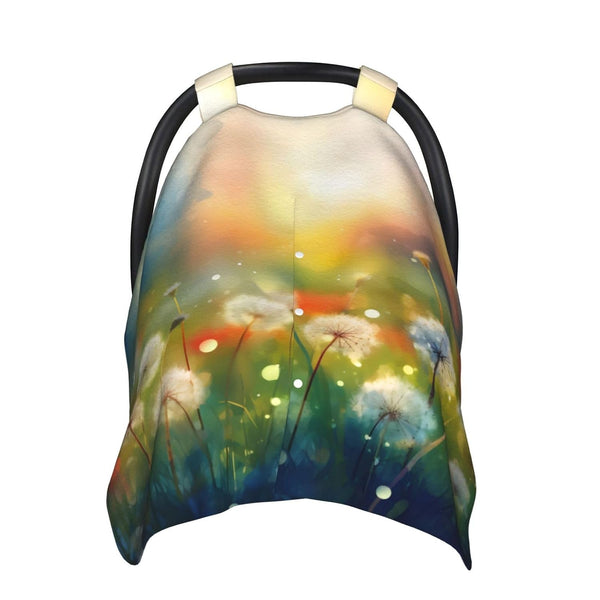Beubebim Cartoon Funny Dandelion Baby Car Seat Canopy Soft Breathable Infant Carseat Cover