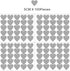 2 inch x 100 Pieces DIY Heart Wall Decal Vinyl Sticker, Removable Nursery Decoration for Kids Bedroom (Gray)