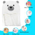 Ultra Soft Hooded Baby Bath Towel - White Bear Design for Newborns