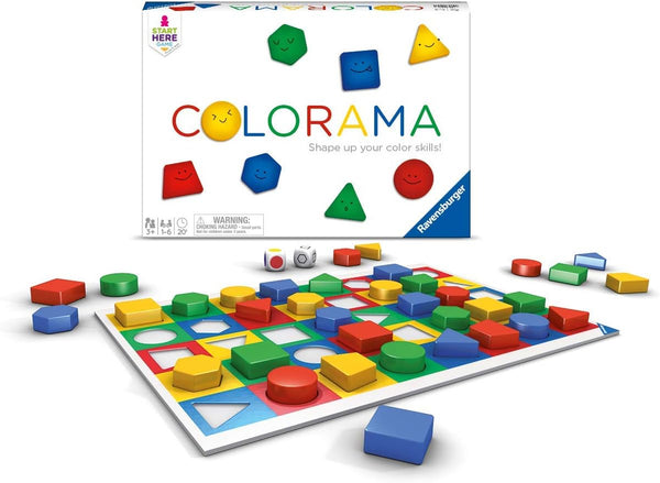 Ravensburger Colorama Game for Kids - Engaging Pattern & Shape Recognition Fun | Family-Friendly | Ages 3 & Up
