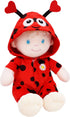 June Garden 12" Sweet Dolly Ladybug - Ultra Soft Stuffed Baby Doll for Birth and Up