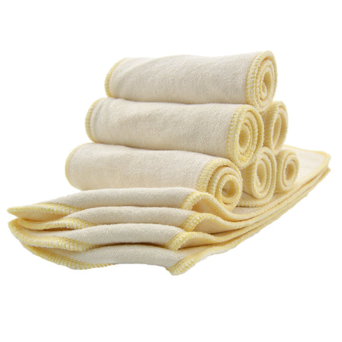 12PCS 3-Layers 12X ALVABABY Cloth Diaper Inserts/Reusable Washable Super Soft Inserts for Cloth Diapers Covers