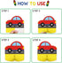 Transportation Birthday Decoration Honeycomb Centerpieces for School Bus, Car, Train, Plane, Ship, Helicopter Table