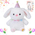 Easter Bunny Stuffed Animal Birthday Interactive Bunny, Musical Birthday Stuffed Animal, Clapping