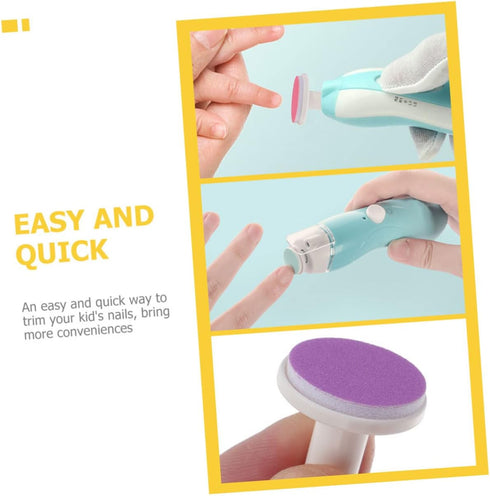 Trimmer 18 Pack Toddmomy Electric Nail Heads Baby Nail File Pad Non-Harmful Grinding Pad for Toddlers Lovely Design