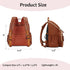 Backpack LORADI Lightweight Diaper Bag with Stroller Clips, Insulated Pockets, Baby Shower Essentials (Classic, Brown)