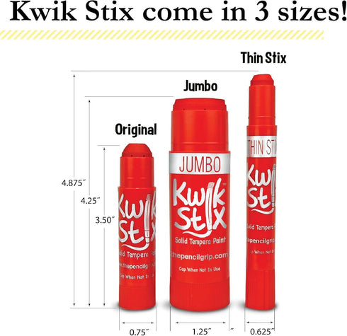 Kwik Stix TPG680 Tempera Paint, Assorted Pastel Colors, 10 Count (Pack of 1).