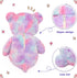 Tezituor 40in Giant Teddy Bear, Big Stuffed Animal Plush, Rainbow Purple Soft Gifts for Baby Shower, Birthday