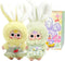Baby Three Rabbit Macaron Cute Mini Bunny Plush Blind Box 1PC(1 of