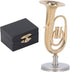 Dollhouse Musical Instruments Miniature Brass Euphonium, Tiny Accessory for Mini Music Room