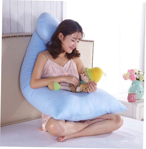 Odorless U-Shaped Pillow Case for Maternity Support