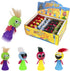 PROLOSO 40 Pcs Jumping Toys, Popper Spring Launchers, Bouncy Ball Hair Man