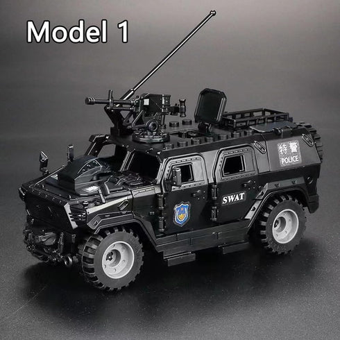 Armored Vehicle Building Block Military Toys for Age 6-12, Army Military Brick Model Gifts for Boys